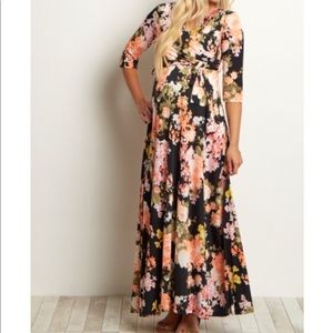 Pink blush maternity dress